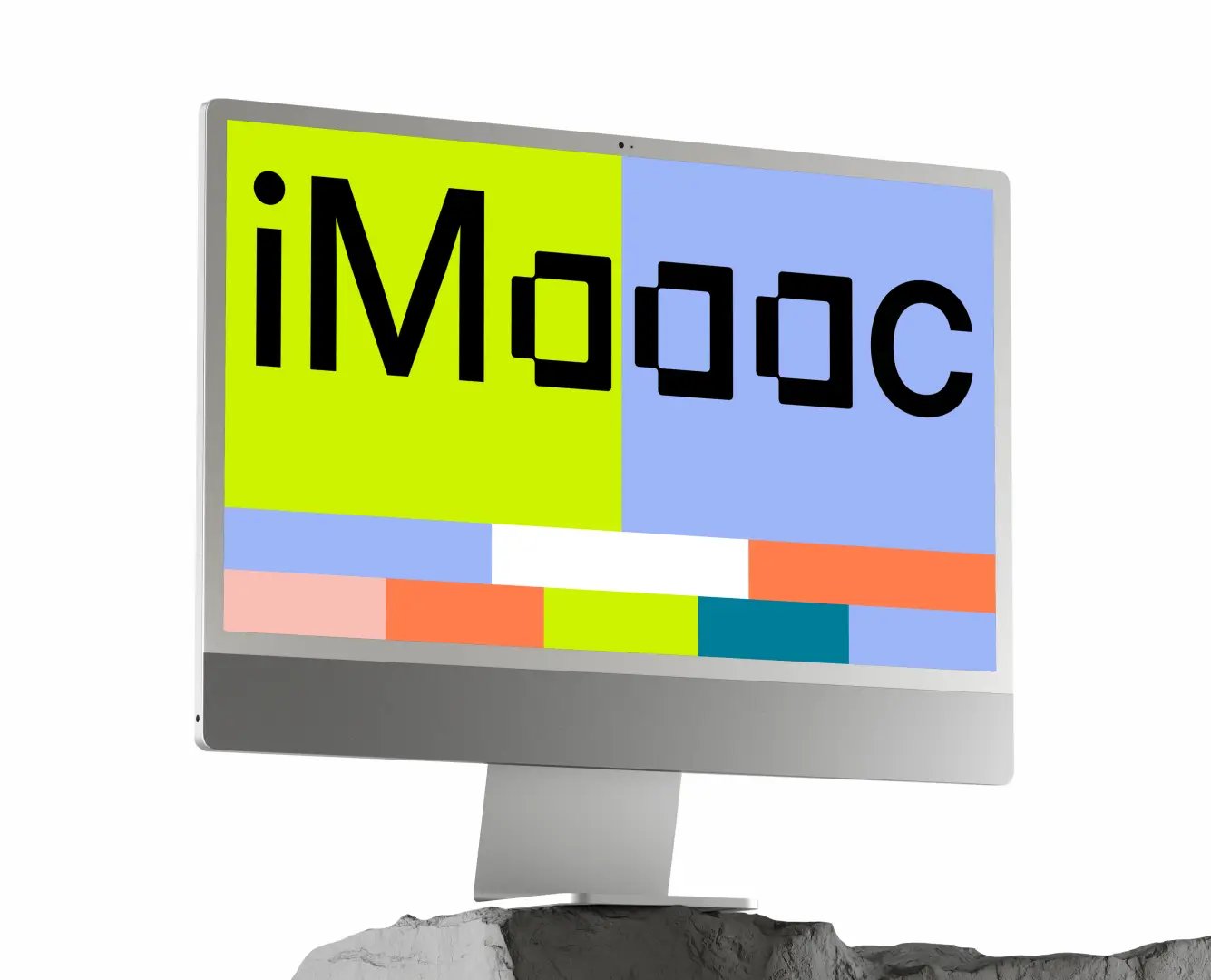 iMac Mockup on transparent background