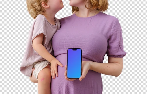 Family related iPhone mockup