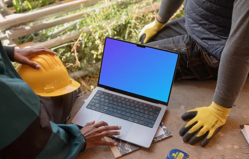 Redefinir la visualización de la construcción con el MacBook Pro mockup