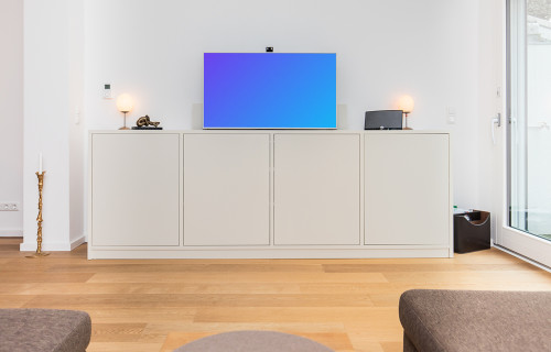 Televisión inteligente mockup