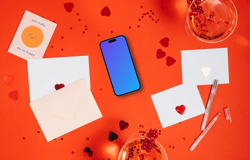 Valentine’s Day Smartphone Mockup