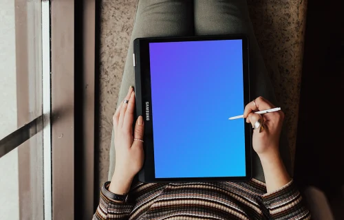 Escribir notas en el Samsung Chromebook mockup