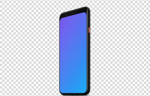 Google Pixel 4 Mockup (Perspective Stand Right)