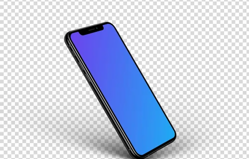 iPhone XS Perspective Style mockup (Left)